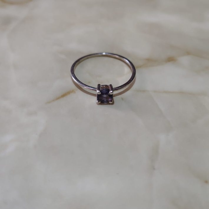 Anillo Plata 925 Circón Tanzanita