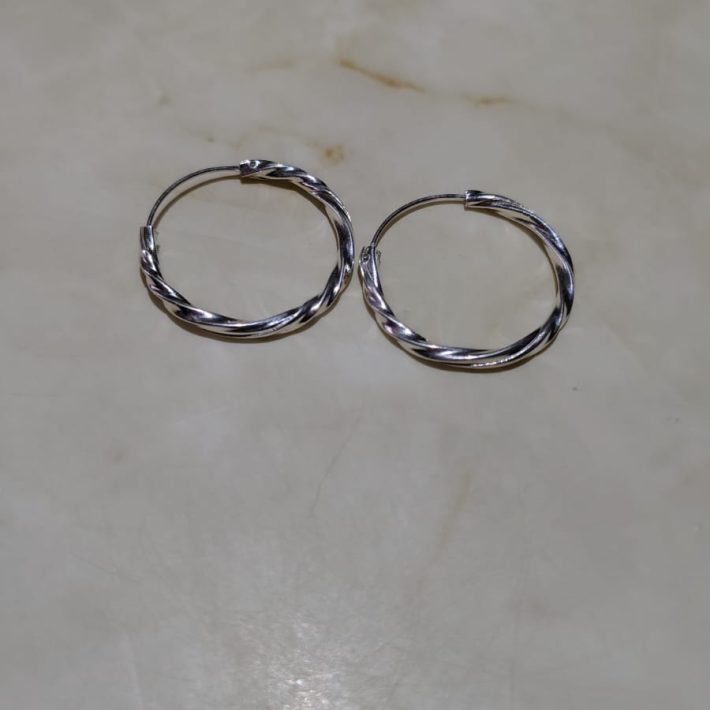 Aro Argolla Plata 925 Torcida