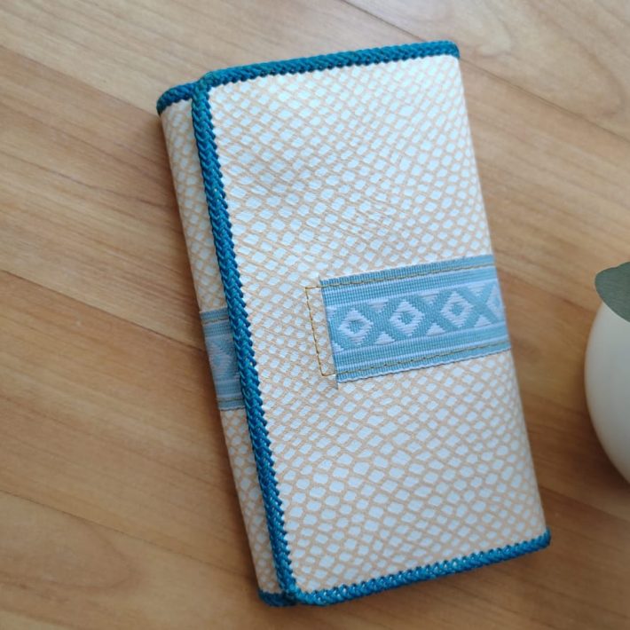 Billetera Beige Turquesa