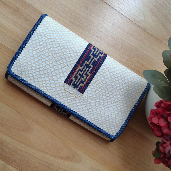 Billetera Beige Azul
