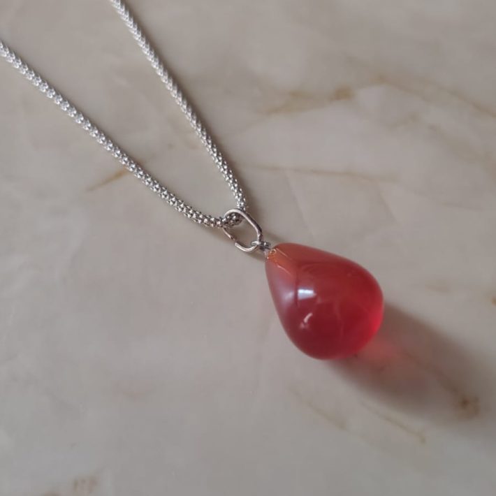 Colgante Lagrima Cornalina