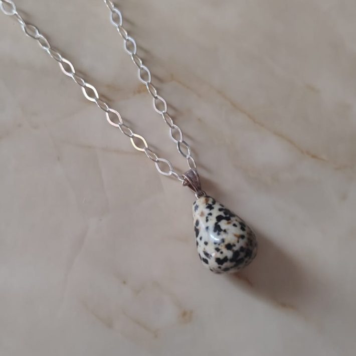 Colgante  Jaspe Dálmata