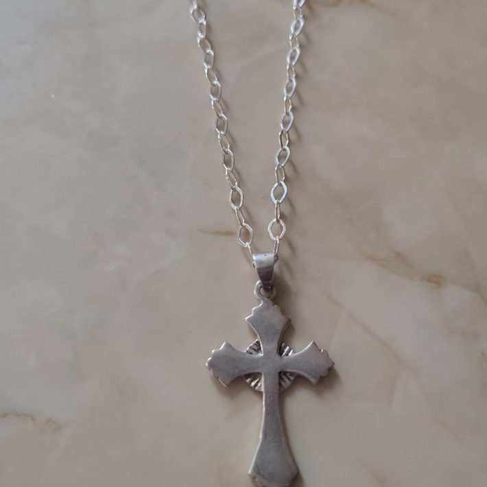 Colgante Cruz Floreada