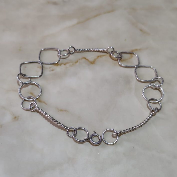 Pulsera Plata 925 Cadena Eslabon