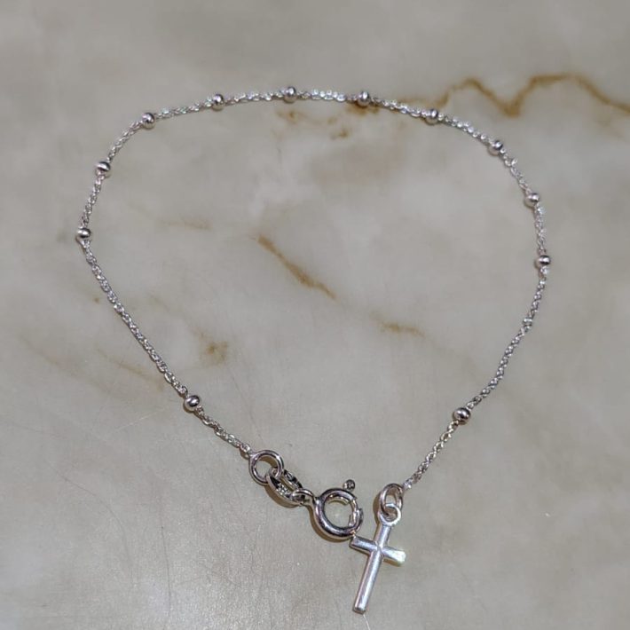 Denario Plata 925 Cruz Pequeño