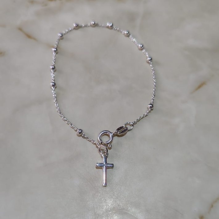 Denario Plata 925 Cruz Pequeña