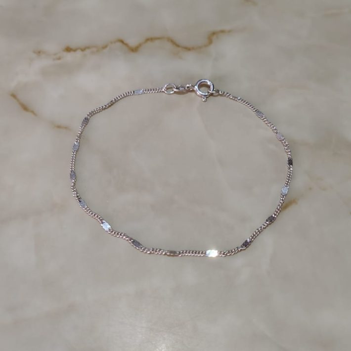 Pulsera Plata 925 Mostacilla