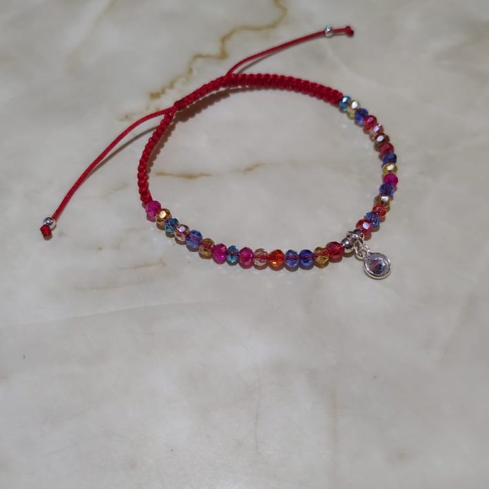 Pulsera Hilo Rojo con Cristales