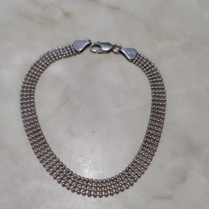 Pulcera Plata 925 Cadena de Bolitas