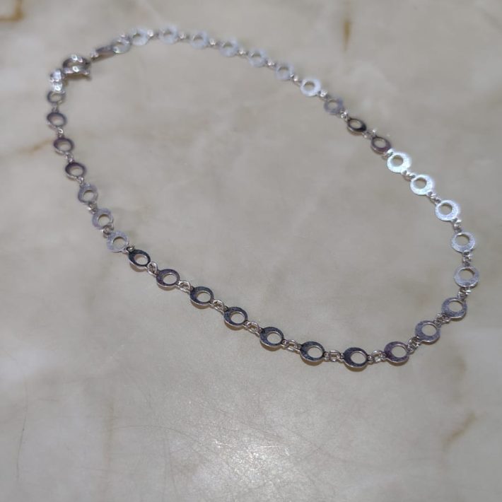 Tobillera Plata 925 Ovalado.